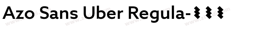 Azo Sans Uber Regula字体转换
